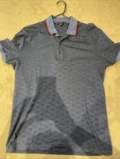 Men’s Navy Blue GUCCI polo T-shirt