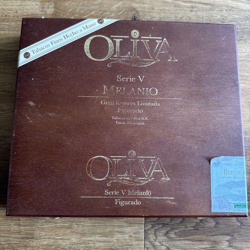 Oliva melanio cigar box empty - melanio,
