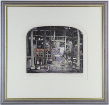 GRAHAM CLARKE, 'STABLE LAD', LIMITED EDITION ETCHING PRINT 138/400, SIGNED