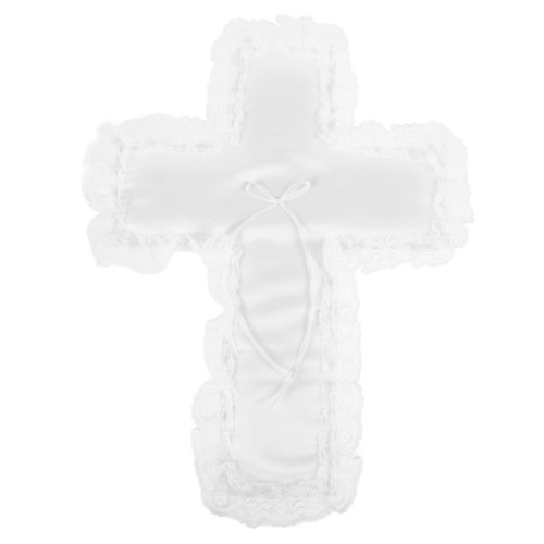 Wedding ring pillow - ring, cross