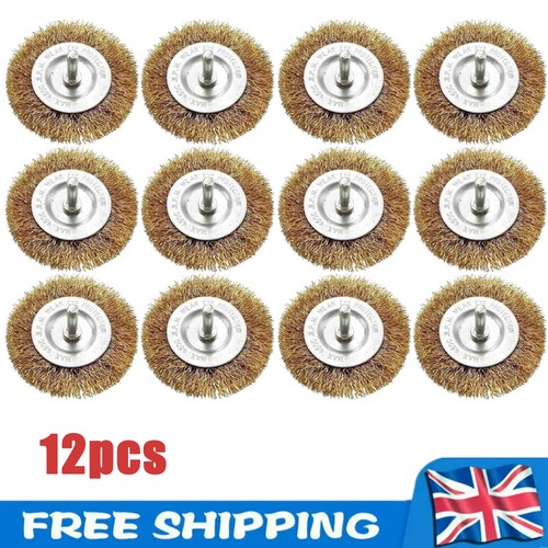 12pcs inch flat wire wheel - 4-inch,