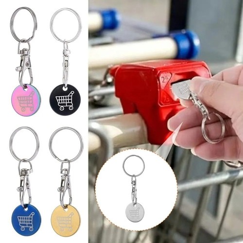 Trolley coin keyring - trolley, removable