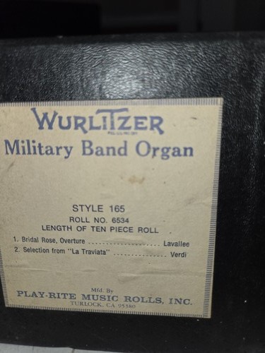Wurlitzer 165 band - wurlitzer, organ