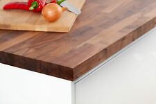 American Walnut Wooden Worktops, Dark Timber Countertops, Solid Surface Kitchen
