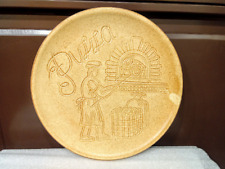 Vintage 12'' Pizza Plate Serving Greece gift Christmas Rustic house decor Rural