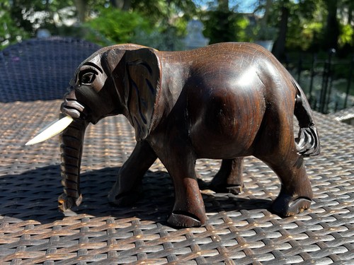 Vintage hand carved solid - carved,