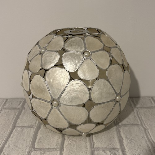 Capiz shell lampshade - shell,