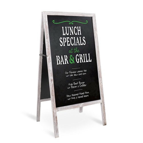Magnetic pavement chalkboard - pavement,