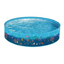 Hoot Rigid PVC Wall Paddling Pool with Underwater Sea Design 1.22 m x 0.24 m