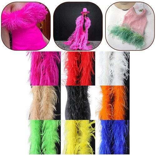 Ostrich feather shawl - 2m,