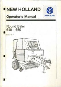 New holland round baler - holland,