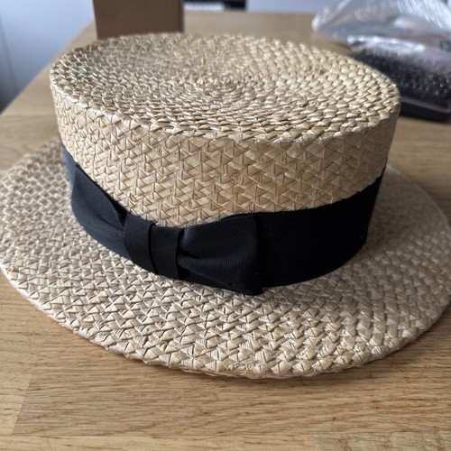 Vintage dunn straw boater - &,