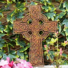 Large 40cm Celtic Cross Metal