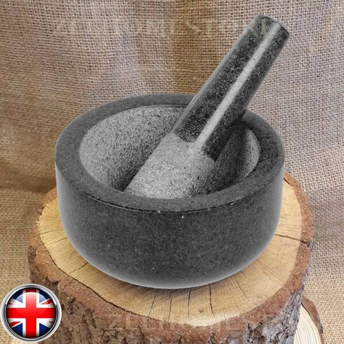 Large pestle and mortar - and,