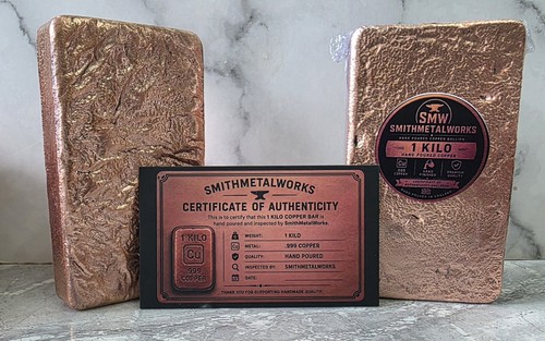 Kilo 999 fine copper bar - kilo,