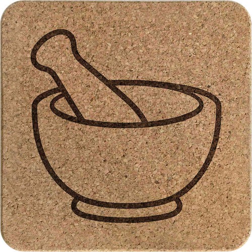 Mortar and pestle square - pestle',
