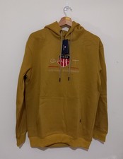 Gant American Sportswear Men's Jumper & HOODIES Size XL Colour Yellow 100% Cotto