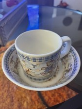 Rambling Ted Wedgwood Christening Set Cup Bowl Plate Baby Gift Collectible