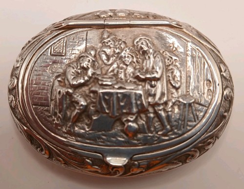 Dutch silver snuff box - silver,