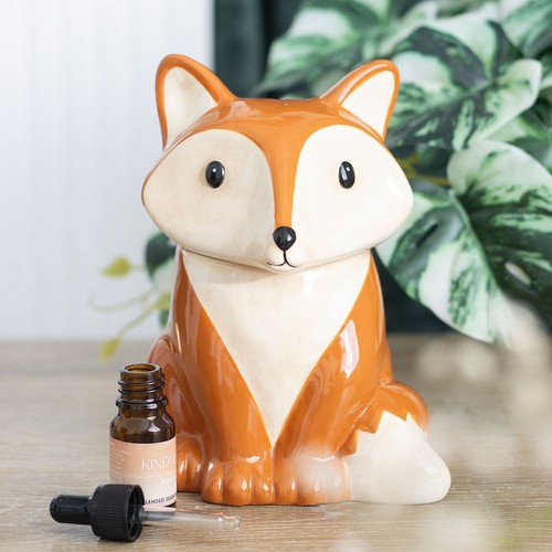 Ceramic fox shaped oil - fox, burner