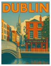 Dublin Temple Bar Scene Large