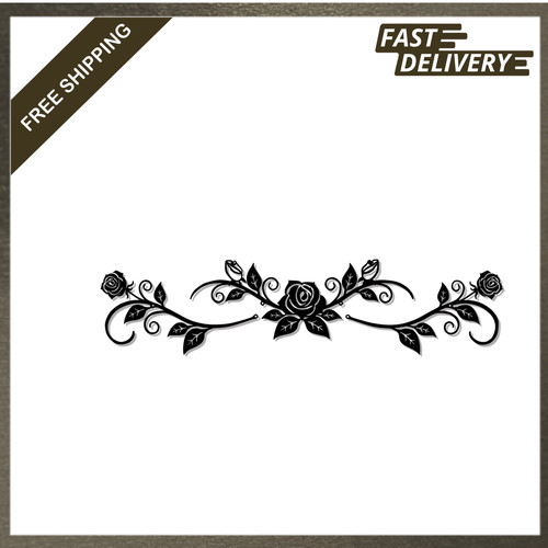 Metal rose wall decor art - metal,