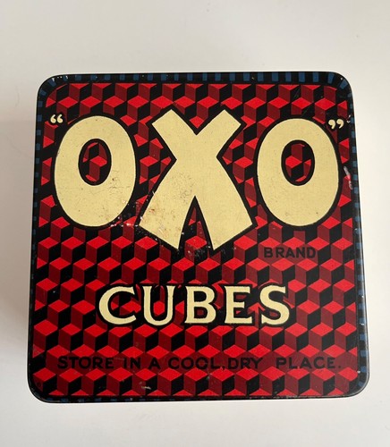 Oxo tin vintage 1930s - vintage, 1930s,