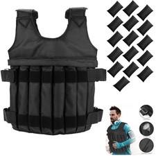 10-20 Kg Weighted Vest Gym Running Fitness Sports Training Weight Loss Jacket UK