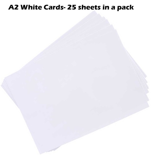 White craft card making - a2,