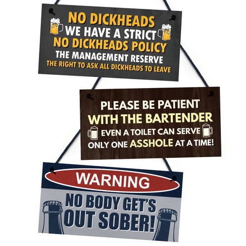 Bar signs accessories 3pcs - accessories,