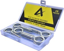 ADEES Pack of 10 Eye Hooks