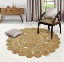 Rug Round Natural Jute Braided