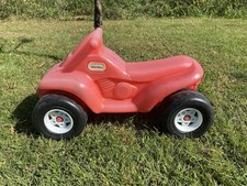 RARE Vintage Little Tikes Quad Ride On Red ATV 4 Wheeler Toy Child Size 1-3 Yrs