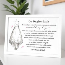 Daughter Wedding Day Gift From