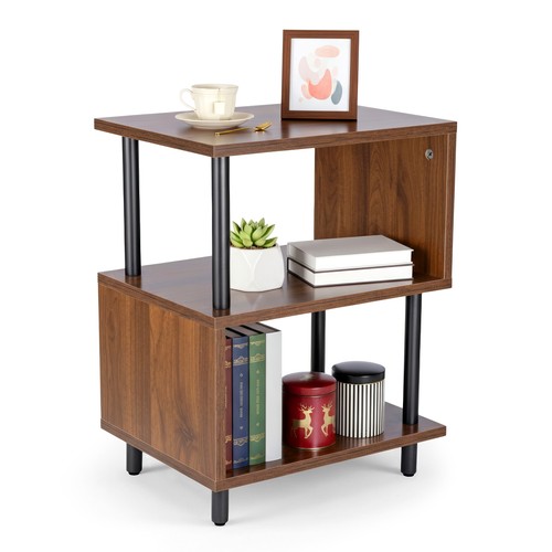 Side table tier s shaped - tier, s-shaped