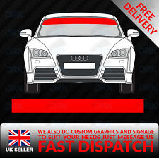 RED WINDSCREEN SUNSTRIP CAR