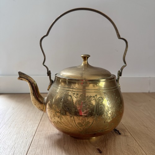 Vintage brass kettle - kettle, teapot