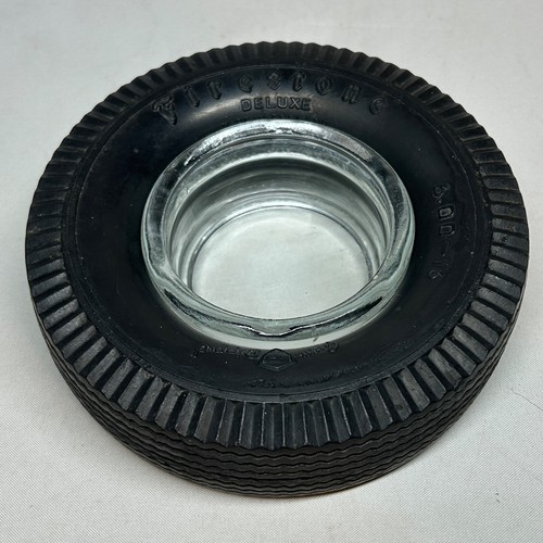 Vintage firestone tyre ashtray - vintage,