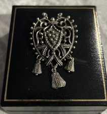 Vintage Silver Tone Signed