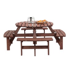 BIRCHTREE Wooden Picnic Table