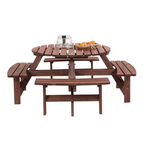 Birchtree wooden picnic table - birchtree,