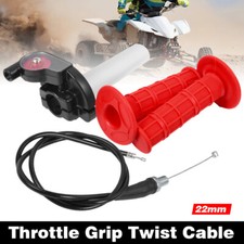 22mm Throttle Accelerator Grip Twist Cable 50 90 110 125 140cc ATV Quad Pit Bike