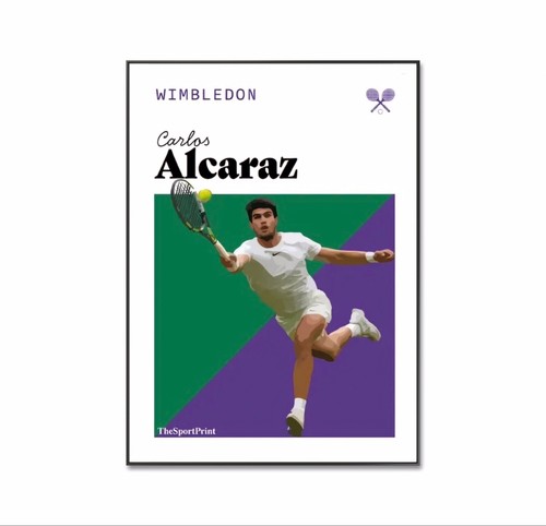 Wimbledon 2025 poster carlos - poster,,