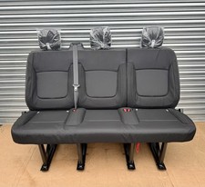 Renault Trafic Vauxhall Vivaro Rear Bench Seat+ Bolts+ Belts 2nd Row Isofix