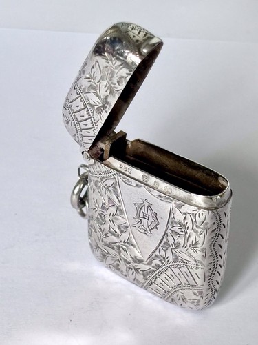 Antique victorian silver vesta - antique,