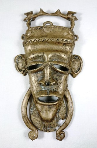African bronze brass face - african,