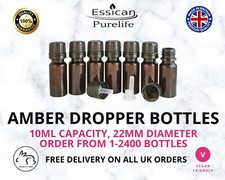 10ml Amber Dropper Bottle 22mm