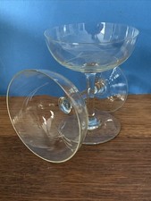 2 Vintage 1950s Etched
