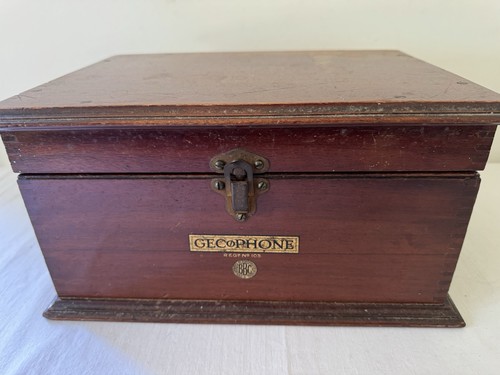 Gecophone vintage wooden box - gecophone,