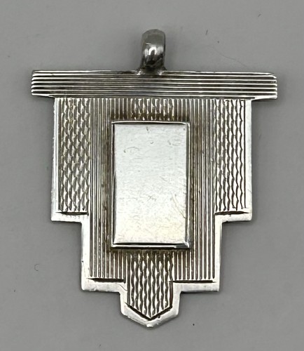 Unusual art deco silver watch - deco,